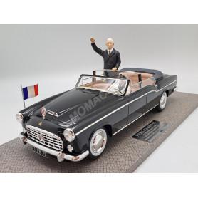 CITROEN 15-6 H LANDAULET CHAPRON 1956 "PRESIDENTIELLE" AVEC 2 FIGURINES "CHARLES DE GAULLE ET CHAUFFEUR"