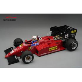 FERRARI 126 C4-M2 28 RENE ARNOUX GRAND PRIX D'EUROPE 1984 AVEC FIGURINE