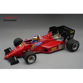 FERRARI 126 C4-M2 VOITURE DE PRESENTATION MICHELE ALBORETO 1984 AVEC FIGURINE