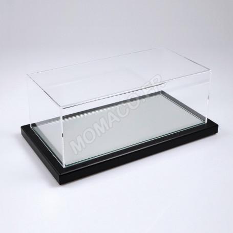 BOITE VITRINE TRANSPARENTE 1/18 VEHICULE - TAILLE: Longueur 31.8cm x Largeur 15.8cm x Hauteur 11.5cm