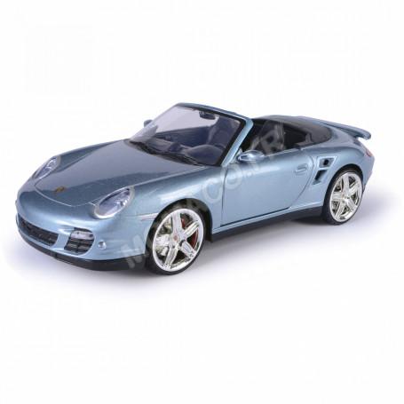 PORSCHE 911 TURBO CABRIOLET GRIS/BLEUE