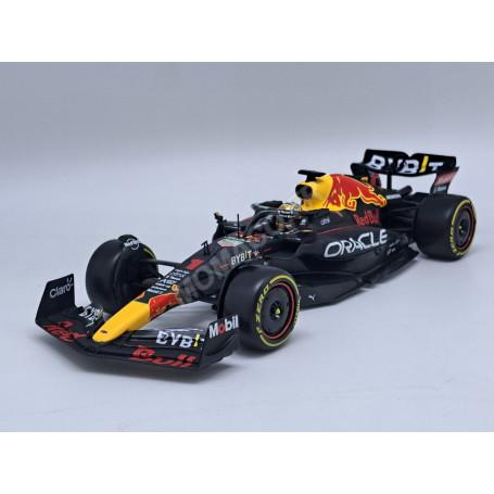 RED BULL F1 RB18 TEAM ORACLE RED BULL RACING 1 MAX VERSTAPPEN 2022 CHAMPION DU MONDE (PACKAGING PREMIUM AVEC CASQUE)