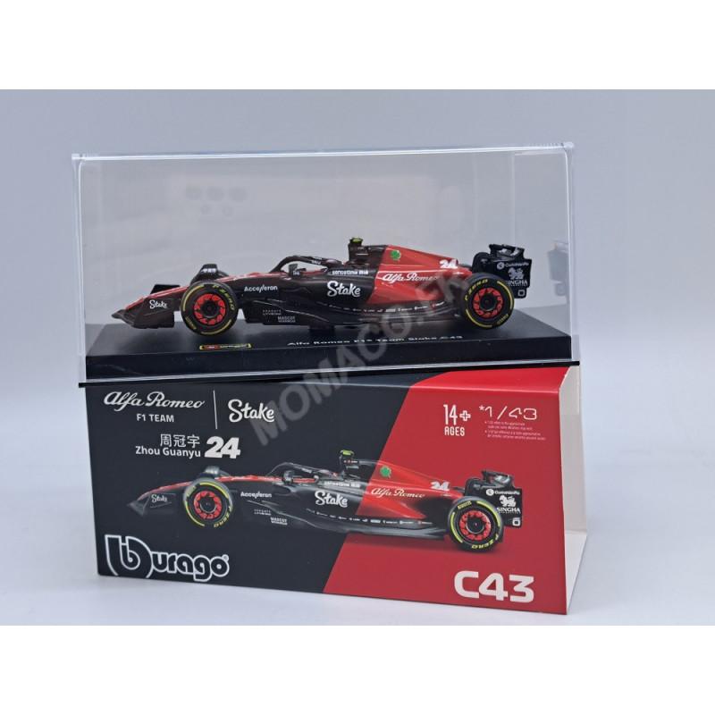 Miniature Spark 1/43 – Alfa Romeo F1 C43 N°24 – Guanyu Zhou – GP Belgique 2023