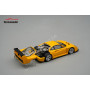 FERRARI F40 LM AVEC CAPOT ARRIERE OUVERT ET MOTEUR VISIBLE 1996 VERSION PRESSE JAUNE