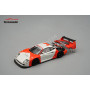 FERRARI F40 LM AVEC CAPOT ARRIERE OUVERT ET MOTEUR VISIBLE 1996 VERSION PRESSE BLANC/ROUGE