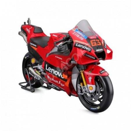 DUCATI DESMOSEDICI GP22 "TEAM LENOVO" 63 FRANCESCO BAGNAIA MOTO GP SAISON 2022 CHAMPION DU MONDE (EPUISE)