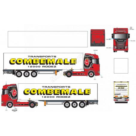 SCANIA 500S REMORQUE FOURGON "TRANSPORTS COMBEMALE"