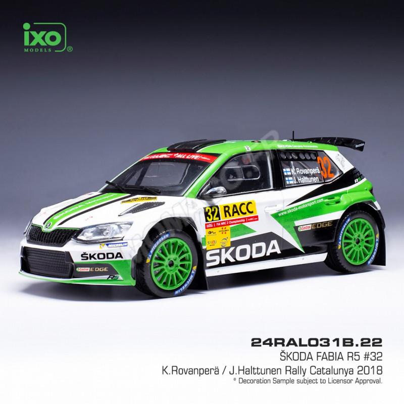 Skoda Fabia R5 #32 Rally Catalunya 2018 Rovanpera / Halttunen 1:24 Model