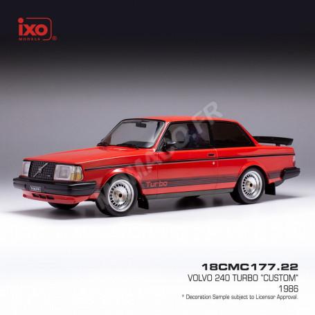 VOLVO 240 TURBO CUSTOM 1987 ROUGE