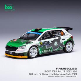 SKODA FABIA 24 GRYAZIN/ALEKSANDROV WRC2 RALLYE MONTE-CARLO 2023
