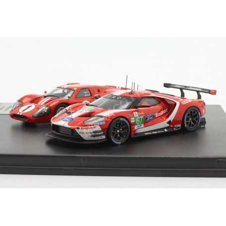 SET DE 2 VOITURES FORD GT40 1 1967 & FORD GT 67 2019 24H DU MANS