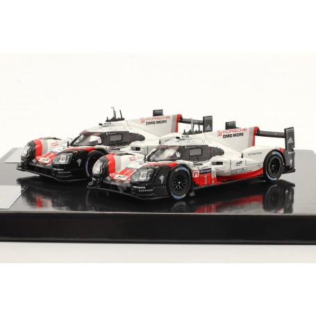 SET DE 2 VEHICULES PORSCHE 919 HYBRID 1 2 24H DU MANS 2017 1ER