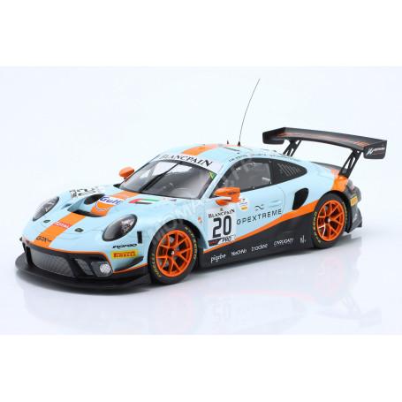 PORSCHE 911 GT3 R "GULF RACING" 20 CHRISTENSEN/LIETZ/ESTRE 24H DE SPA 2019 1ER