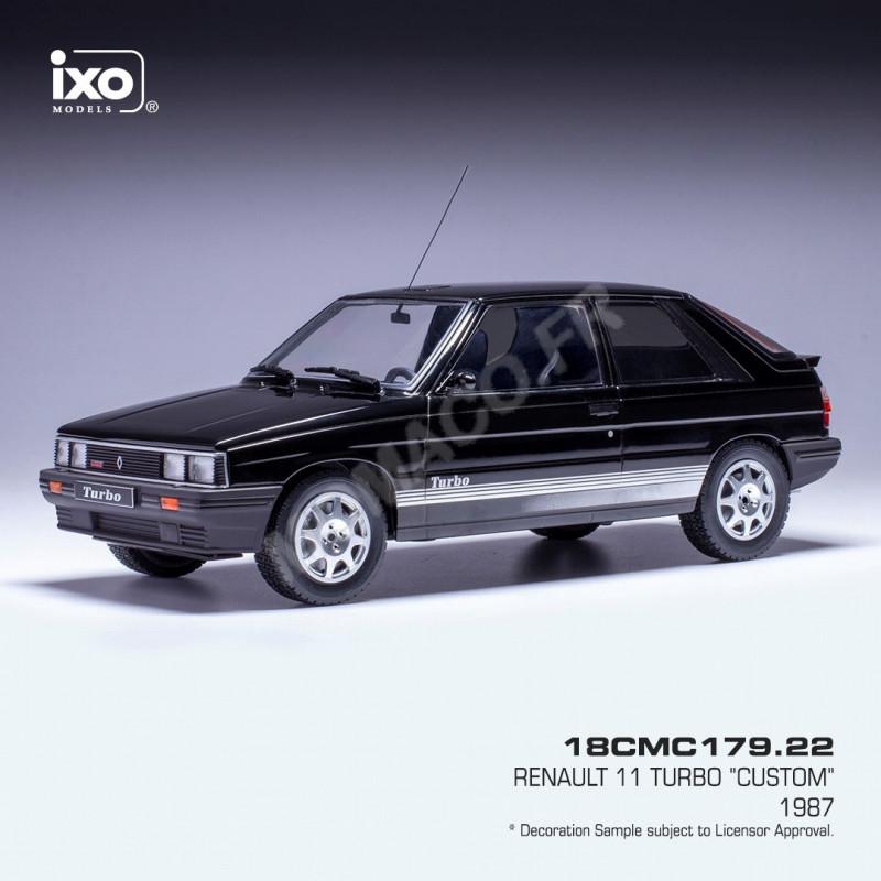 IXOMODELS 1/18 - Renault 11 Turbo Noir 1987 - Custom Tuning - Collection