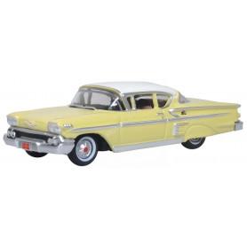 CHEVROLET IMPALA SPORT COUPE 1958 COLONIAL CREAM/SNOWCREST WHITE