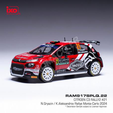 CITROEN C3 RALLYE 2 21 GRYAZIN/ALEKSANDROV WRC RALLYE MONTE-CARLO 2024