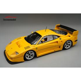 FERRARI F40 LM VERSION PRESSE AVEC JANTES ARGENTEES 5 RAYONS 1996 JAUNE