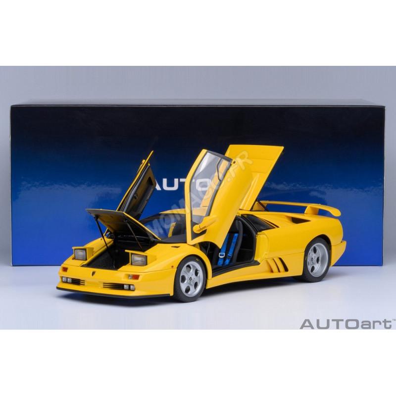 Lamborghini Diablo Solido Jaune 1/43 - Capot Ouvrant, Occasion (fond De Stock Sans Boîte)