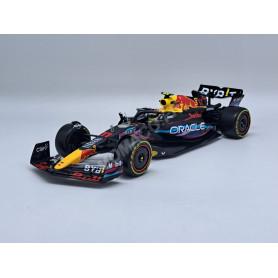 RED BULL F1 RB19 TEAM ORACLE RED BULL RACING 11 SERGIO PEREZ GRAND PRIX MIAMI 2023 2EME (PACKAGING PREMIUM AVEC CASQUE) (EPUISE)