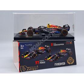 RED BULL F1 RB19 TEAM ORACLE RED BULL RACING 11 SERGIO PEREZ GRAND PRIX AUSTIN 2023 4EME (P. PREMIUM AVEC CASQUE) (EPUISE)
