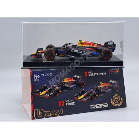 RED BULL F1 RB19 TEAM ORACLE RED BULL RACING 11 SERGIO PEREZ GRAND PRIX AUSTIN 2023 4EME (P. PREMIUM AVEC CASQUE) (EPUISE)