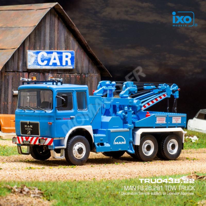 Bburago 1/43 Street Fire Camion Dépanneuse Bleu avec BMW 335i - Modèle