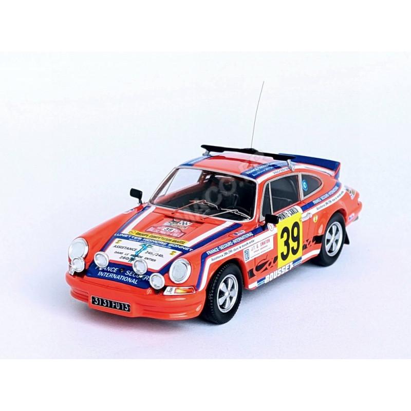 Miniature Porsche 911 Carrera RS #3 Rallye Espagne 1977 - IXO Altaya 1/43 - Comme Neuf Avec Boîtier