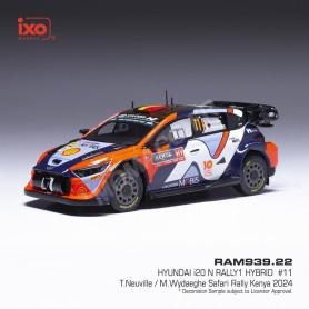 HYUNDAI I20 N RALLY 1 HYBRIDE 11 THIERRY NEUVILLE/MARTIJN WYDAEGHE RALLYE SAFARI 2024 (EPUISE)