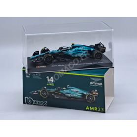ASTON MARTIN F1 AMR23 TEAM ARAMCO COGNIZANT 14 FERNANDO ALONSO 2023 (PACKAGING PREMIUM AVEC CASQUE) (EPUISE)
