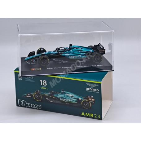 ASTON MARTIN F1 AMR23 TEAM ARAMCO COGNIZANT 18 LANCE STROLL 2023 (PACKAGING PREMIUM AVEC CASQUE) (EPUISE)