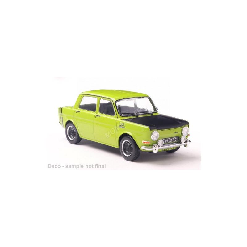 Voiture 1/43 Simca 1000 Rallye 2 1976 - Ixo models - Label Emmaüs