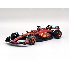 FERRARI F1 SF-24 TEAM SCUDERIA FERRARI 16 CHARLES LECLERC GRAND PRIX D'IMOLA 2024 3EME (PACKAGING PREMIUM AVEC CASQUE) (EPUISE)