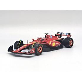 FERRARI F1 SF-24 TEAM SCUDERIA FERRARI 55 CARLOS SAINZ GRAND PRIX D'IMOLA 2024 5EME (PACKAGING PREMIUM AVEC CASQUE) (EPUISE)