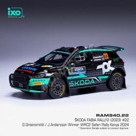 SKODA FABIA RALLY 2 22 GREENSMIITH/ANDERSSON RALLYE SAFARI KENYA 2024 1ER (EPUISE)