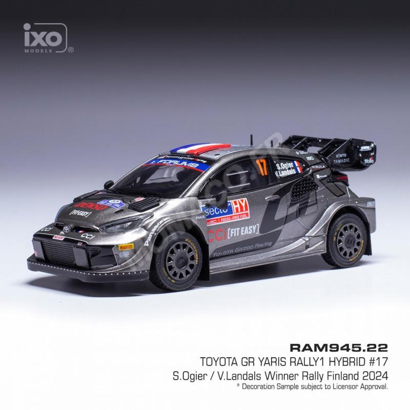Miniature IXO 1/18 - Toyota GR Yaris Rally1 - Rallye Finlande - Latvala