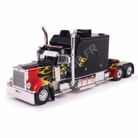 PETERBILT 379 2002 CUSTOM NOIR AVEC FLAMMES (IXO-U43RDC009)