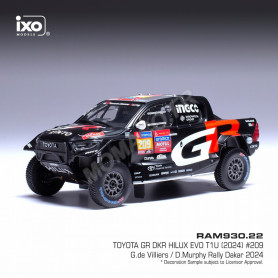 TOYOTA GR DKR HILUX EVO T1U 209 DE VILLIERS/MURPHY RALLYE PARIS-DAKAR 2024 (EPUISE)