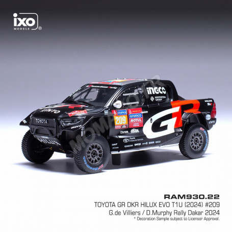 TOYOTA GR DKR HILUX EVO T1U 209 DE VILLIERS/MURPHY RALLYE PARIS-DAKAR 2024 (EPUISE)