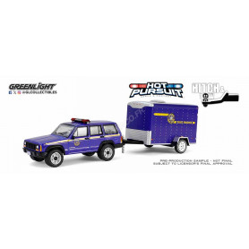 JEEP CHEROKEE AVEC REMORQUE "NEW YORK STATE POLICE" 2001 (EPUISE)