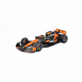 MCLAREN F1 MCL38 MERCEDES TEAM MCLAREN 4 LANDO NORRIS 2024 (PACKAGING PREMIUM AVEC CASQUE) (EPUISE)