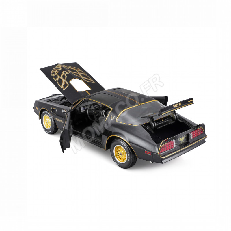GREENLIGHT 1/24 – Pontiac Firebird Trans Am 1977, Noire, Miniature Métal/plastique