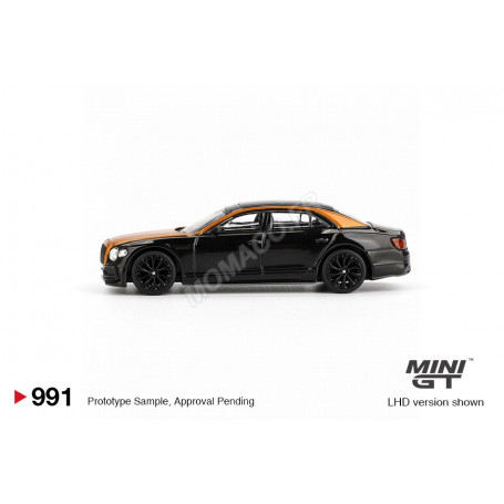 BENTLEY FLYING SPUR "ONYX ET ORANGE FLAME" (BLISTER EDITION) (LHD) (EPUISE)