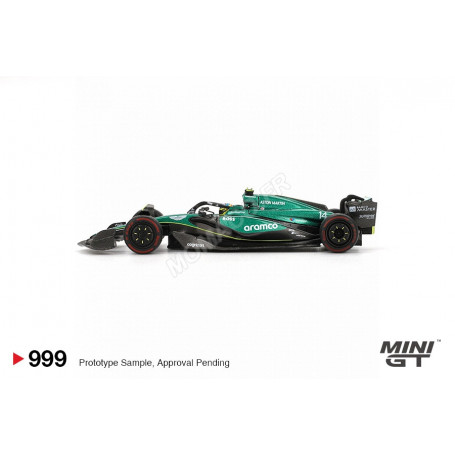 ASTON MARTIN F1 AMR24 TEAM ARAMCO 14 FERNANDO ALONSO GRAND PRIX DU BAHRAIN 2024 (BLISTER EDITION) (EPUISE)