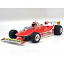 FERRARI F1 312 T4 12 GILLES VILLENEUVE GRAND PRIX DES USA WATKINS 1979 1ER AVEC PILOTE ET PNEUS PLUIES (18-01546) (EPUISE)