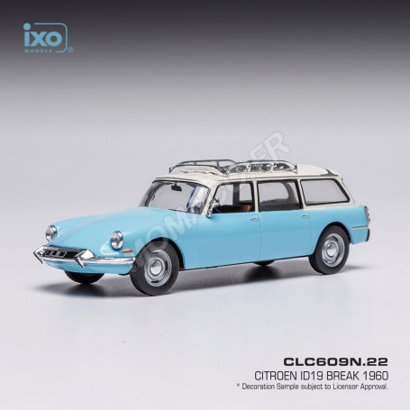 CITROEN ID 19 BREAK 1960 BLEU CLAIR/BLANC
