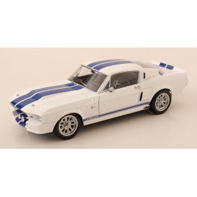 FORD MUSTANG SHELBY GT500 ELEANOR 1967 BLANC/BLEU
