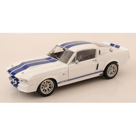 FORD MUSTANG SHELBY GT500 ELEANOR 1967 BLANC/BLEU