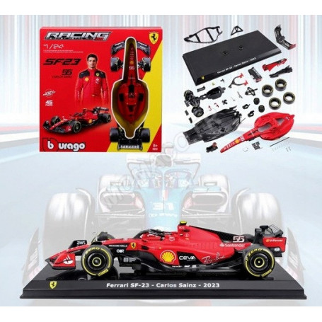 FERRARI F1 F23 TEAM SCUDERIA FERRARI 55 CARLOS SAINZ 2023 (MODEL-KIT) (EPUISE)