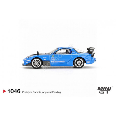 MAZDA RX7 (FD35) RE-AMEMIYA 20B NA 3ROTOR-7 AMA-SAN GO 2024 BLEU (BLISTER EDITION) (RHD)