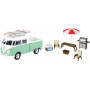 VOLKSWAGEN TYPE 2 (T1) DOUBLE CABINE PICK-IP VERT AVEC ACCESSOIRES